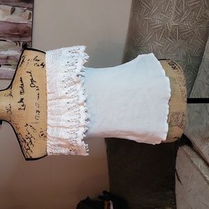 VANILLA STAR Boho Off Shoulder Crochet Top